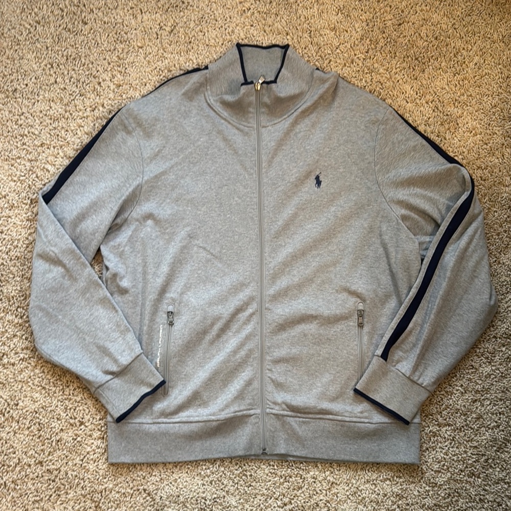 NWOT Polo Ralph Lauren Gray Track Jacket